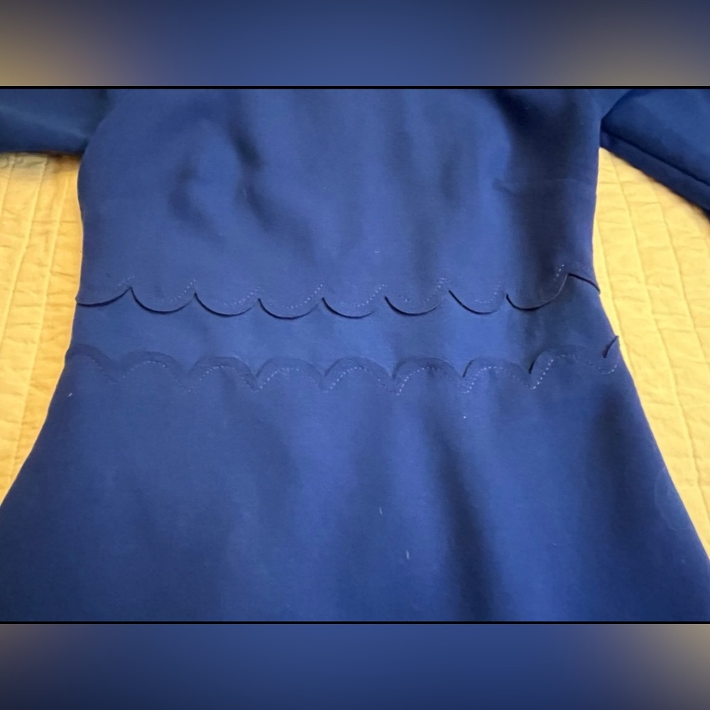 Banana Republic Double-Face Scalloped Waist Dress - Picture 7 of 8